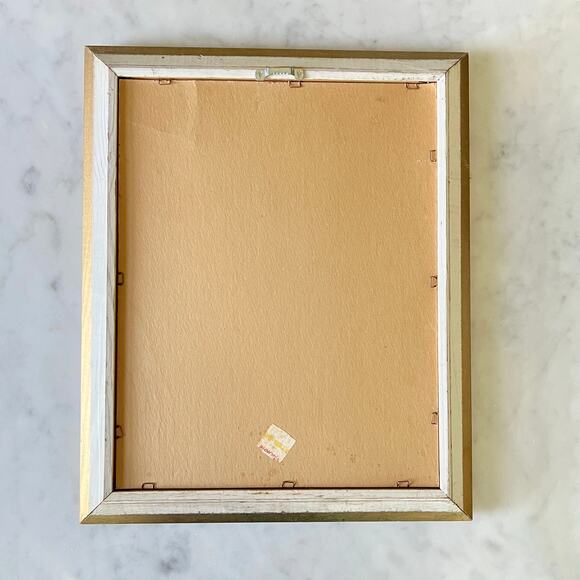 Vintage 60s MAIO Mardi Gras Boy Framed Lithograph Print / 14 x 17 - Picture 8 of 8